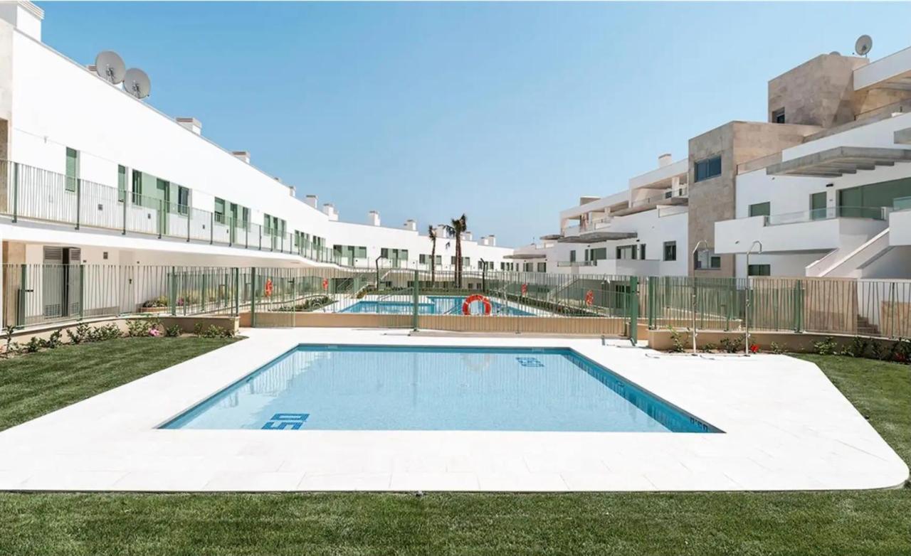 Ocean Apartament !! 1ª Linea Del Mar, Piscina, Parking, Wifi Mojacar Bagian luar foto