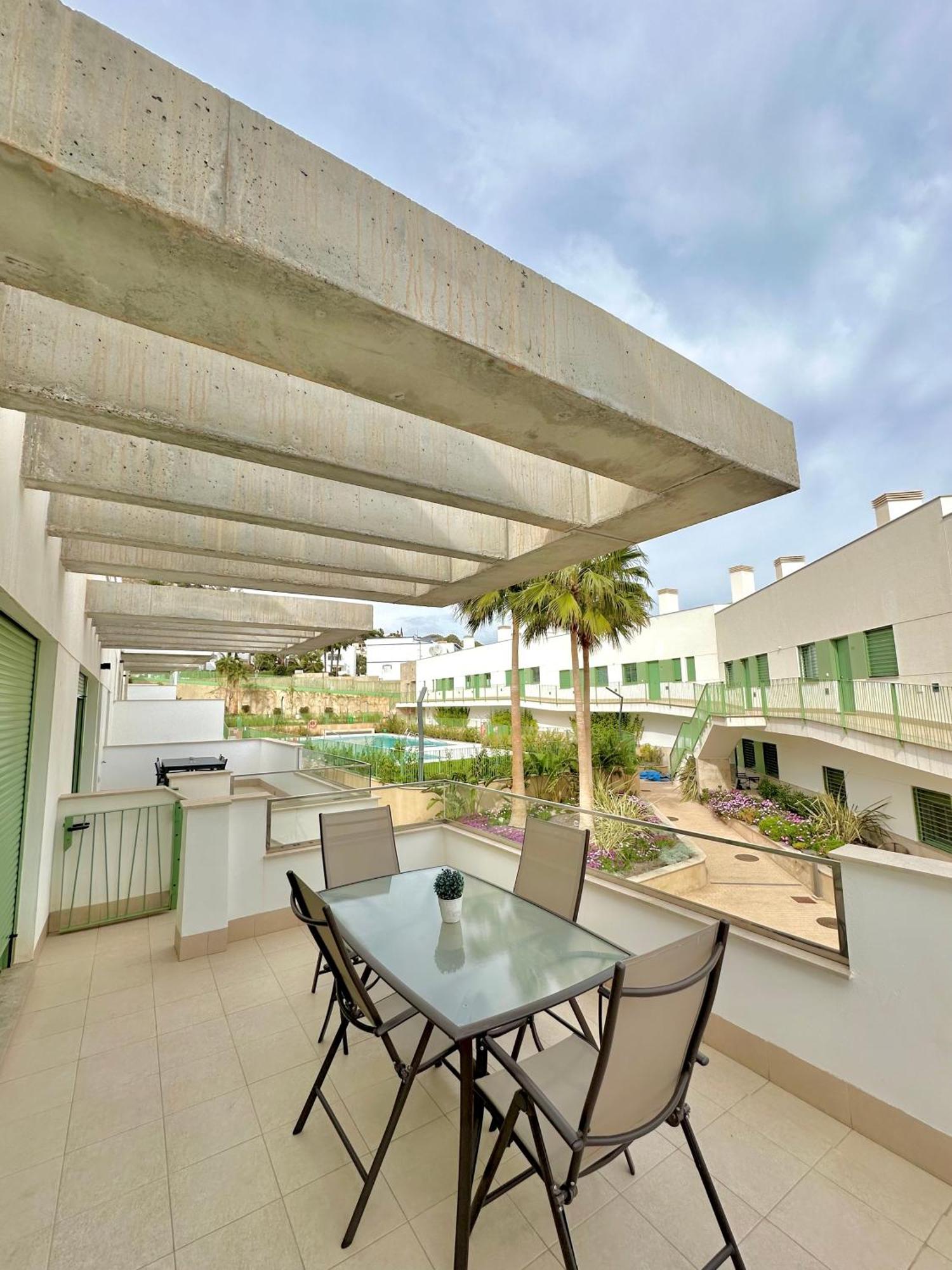 Ocean Apartament !! 1ª Linea Del Mar, Piscina, Parking, Wifi Mojacar Bagian luar foto